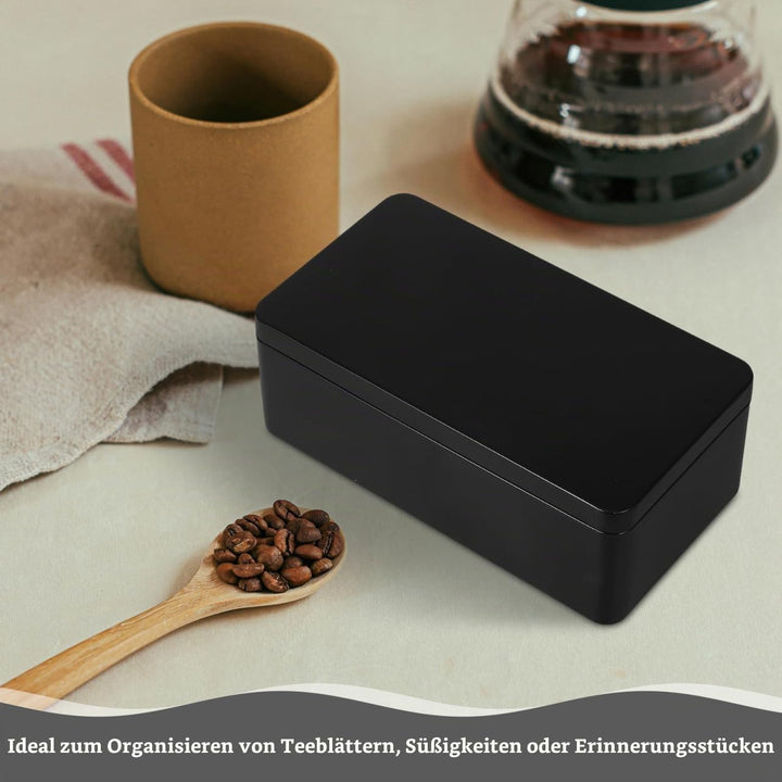 PRETYZOOM Weissblech-Aufbewahrungsboxen 2 Stück 7.09X3.86X2.56In Metall Aufbewahrungsbox Mit Dichtem