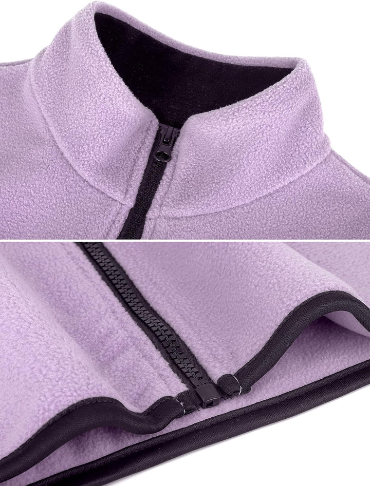 Kleinkind Kinder Fleeceweste Stehkragen Ärmellose Jacke Polar Fleece Reissverschluss Weste Solide El