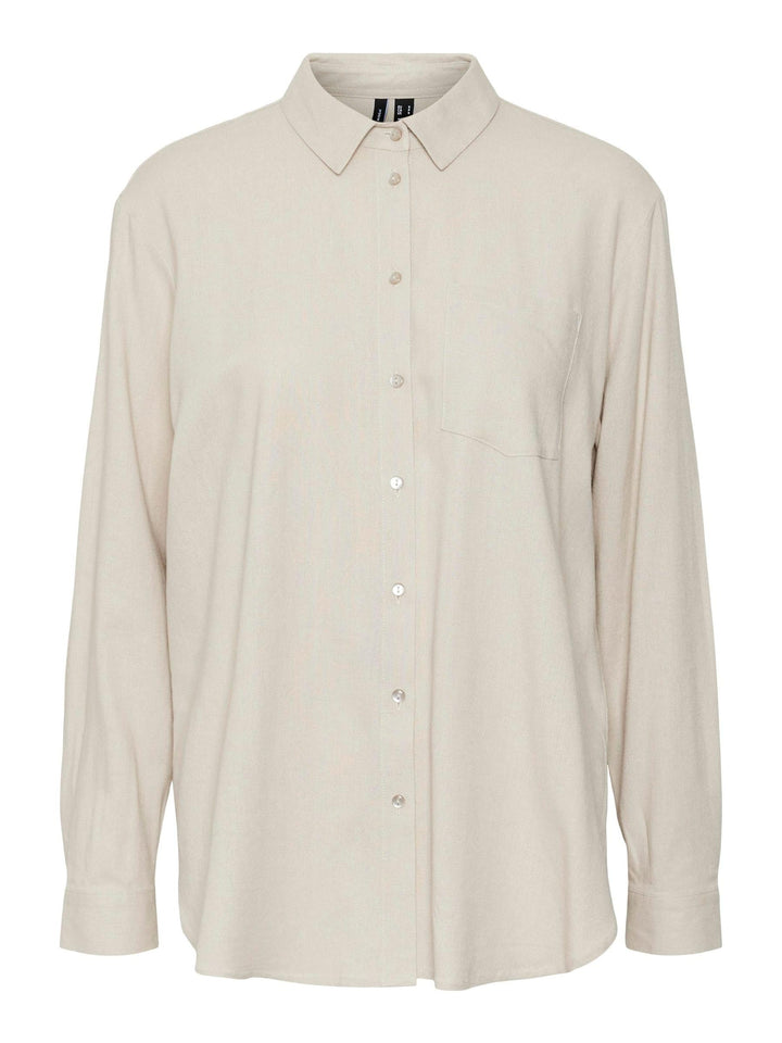 VERO MODA Female Hemd VMMYMILO Hemd XS Silver Lining, XS Silver Lining