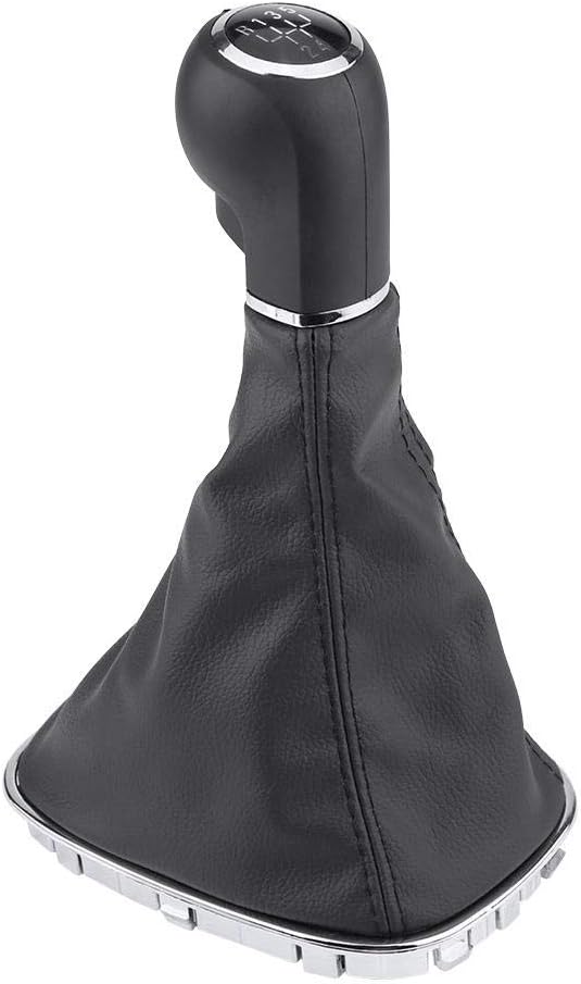 EVGATSAUTO 5 Gang Schaltknauf Gaiter Boot Cover Kit Passend für Corsa D Shifter Boot Cover Ersatz 00