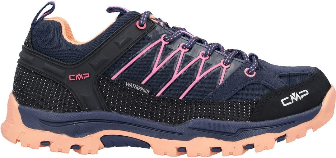 CMP Unisex Kinder Kids Rigel Low Trekking Shoes WpTrekking-Schuhe 29 EU Blau Orange Pink B Blue Sunr
