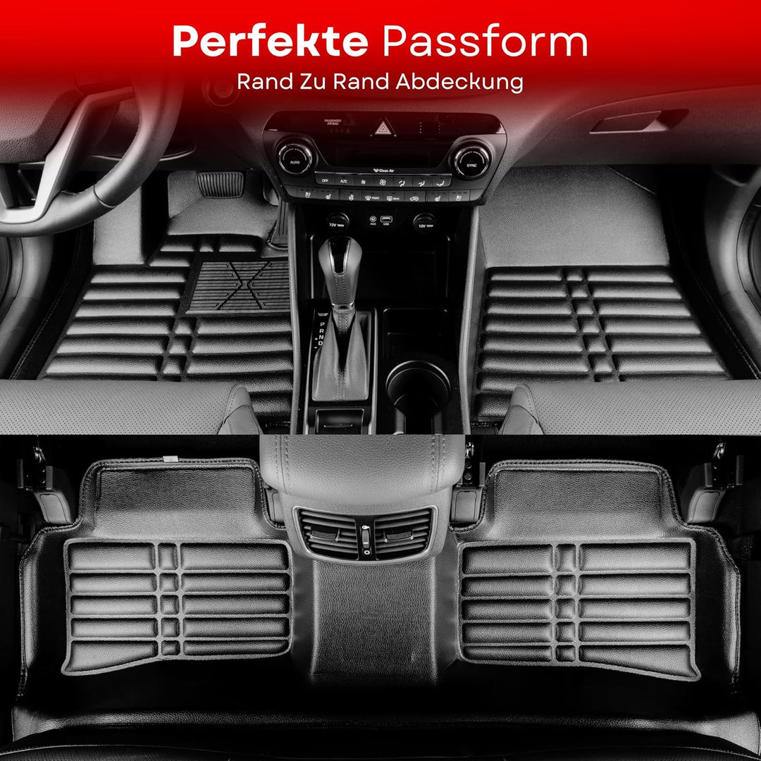 fussmattenprofi.com Fussmatten Auto Set für Mercedes C-Klasse W205 S205 Baujahr ab 2014 I Perfecte P