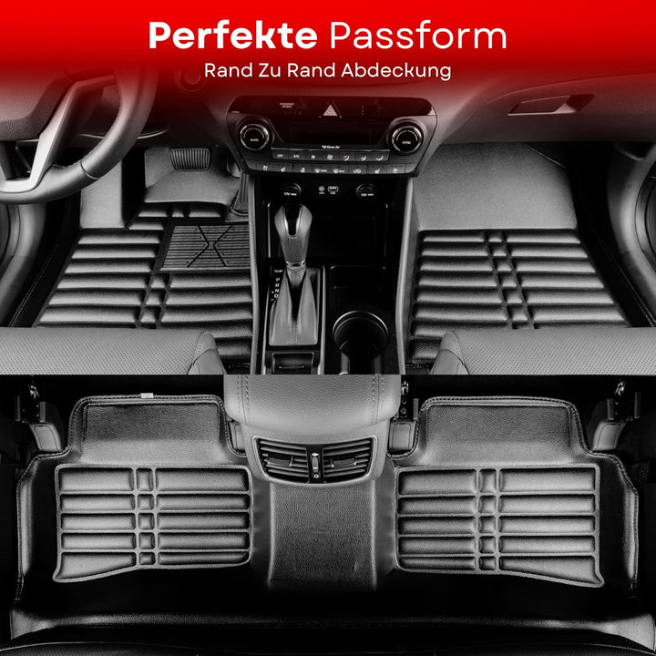 fussmattenprofi.com Fussmatten Auto Set für Mercedes C-Klasse W205 S205 Baujahr ab 2014 I Perfecte P