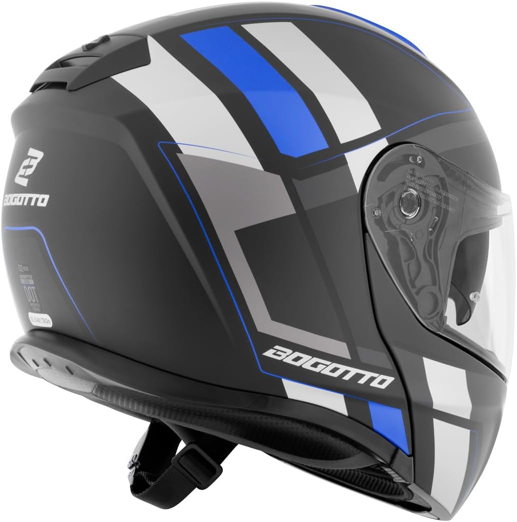 Bogotto FF403 Murata Klapphelm XS (53/54) blau/schwarz, XS (53/54) blau/schwarz