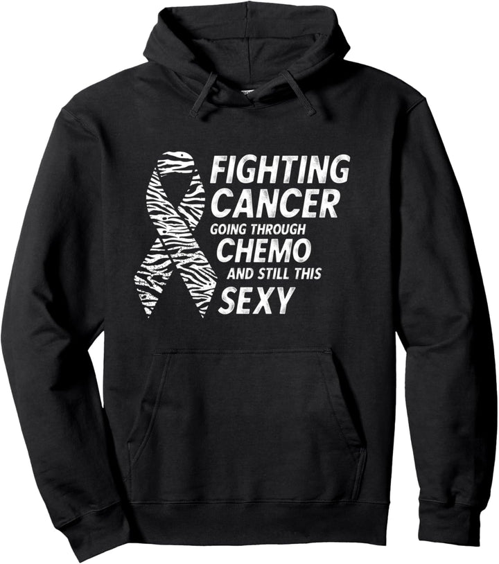 Fighting cancer funny carcinoid cancer awareness Pullover Hoodie