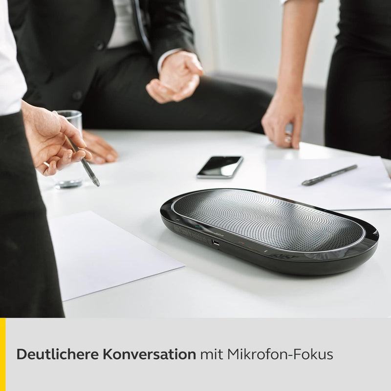 Jabra Speak 810 Konferenzlautsprecher – Microsoft-zertifizierter Lautsprecher für grosse Meetings mi