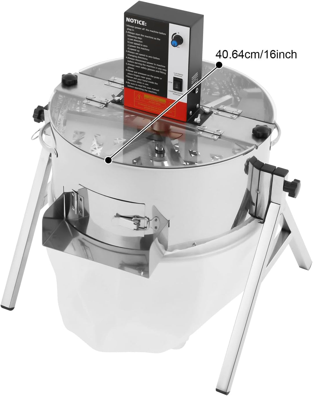16-Zoll Elektrischer Knospenschneider 58W Zwei Antriebsmodi Multifunktional Erntemaschine Einstellba