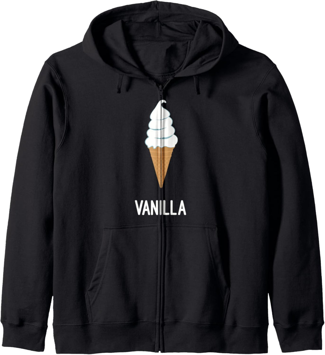 Vanille-Eiscreme-Kegel Kapuzenjacke