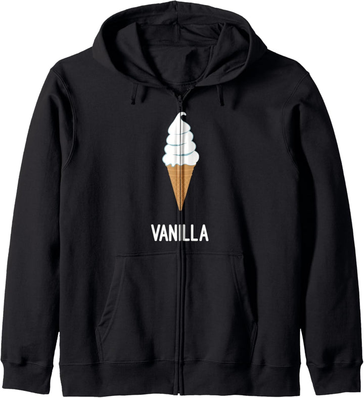 Vanille-Eiscreme-Kegel Kapuzenjacke