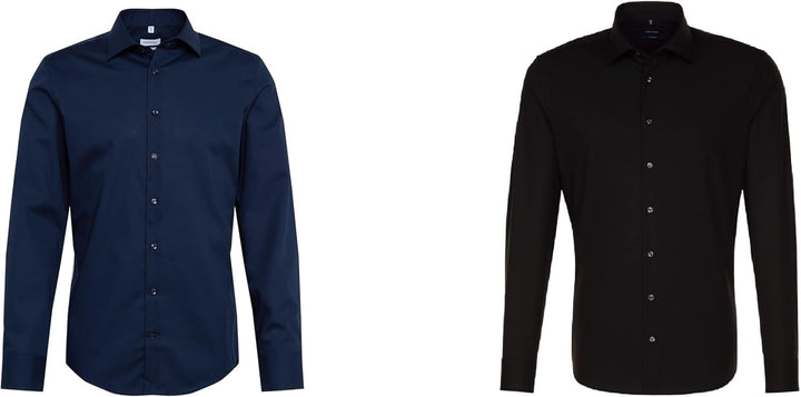 Seidensticker Herren Business-Hemd - Slim Fit - Bügelfrei - Kent-Kragen - Langarm - 100% Baumwolle 3