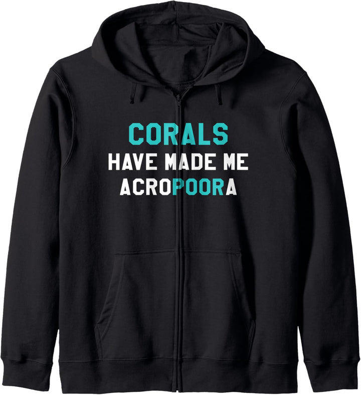 Korallen Meerwasser Aquarium Geschenk für Aquaristik Kapuzenjacke