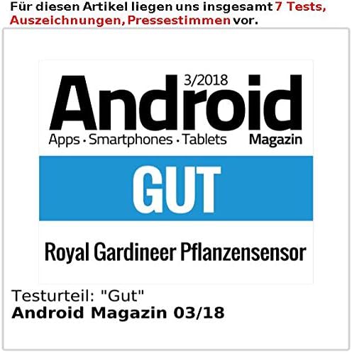 Royal Gardineer Zubehör zu Pflanzenwächter: 4in1-Pflanzensensor m. Bluetooth, App-Kontrolle, 1 Jahr