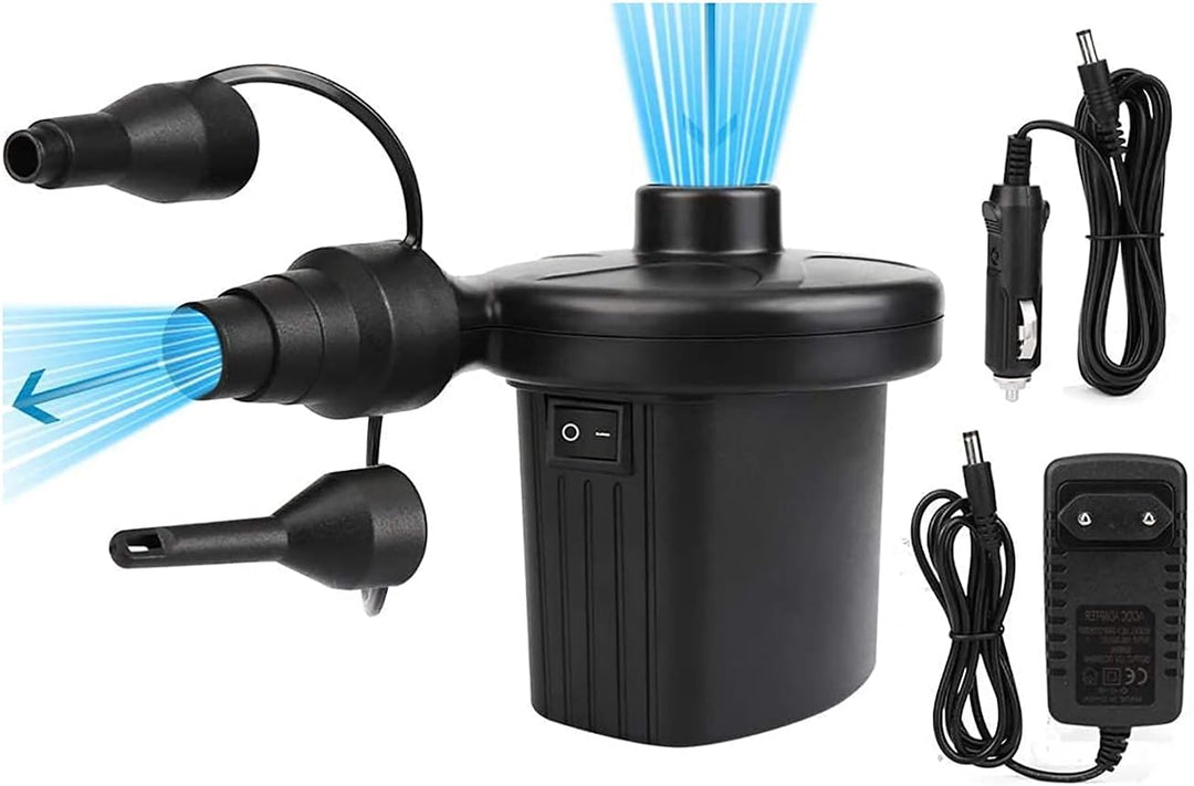 Elektrische Luftpumpe - HOSPAOP Luftmatratze Pumpe 2 in 1 Inflate und Deflate Portable Elektropumpe