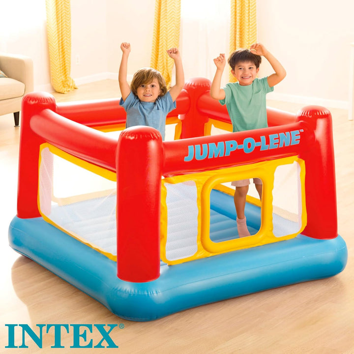 Intex 48260NP – Spielhaus Jump-O-Lene, Vinyl, Mehrfarbig, 174 x 174 x 112 cm