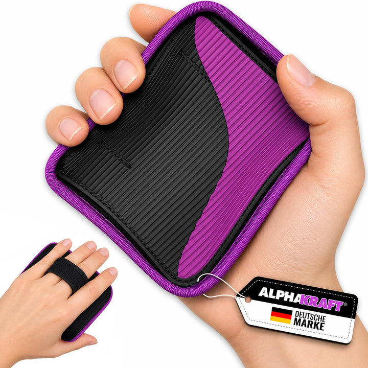 ALPHAKRAFT® Griffpolster Kraftsport [1 Paar] | Griffpads Krafttraining & Grip Pads Gym | rutschfeste