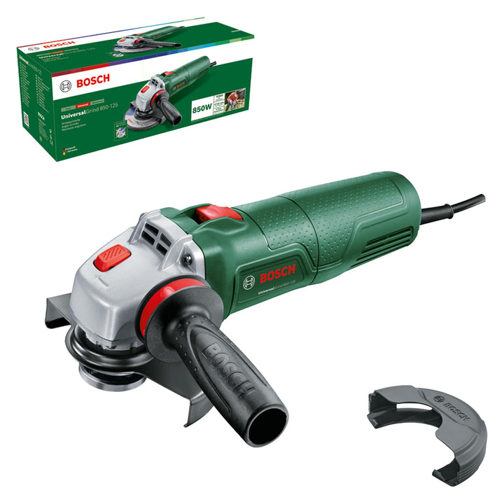 Bosch Kabelgebundener Winkelschleifer UniversalGrind 850-125 (zum Trennen und Schleifen verschiedene
