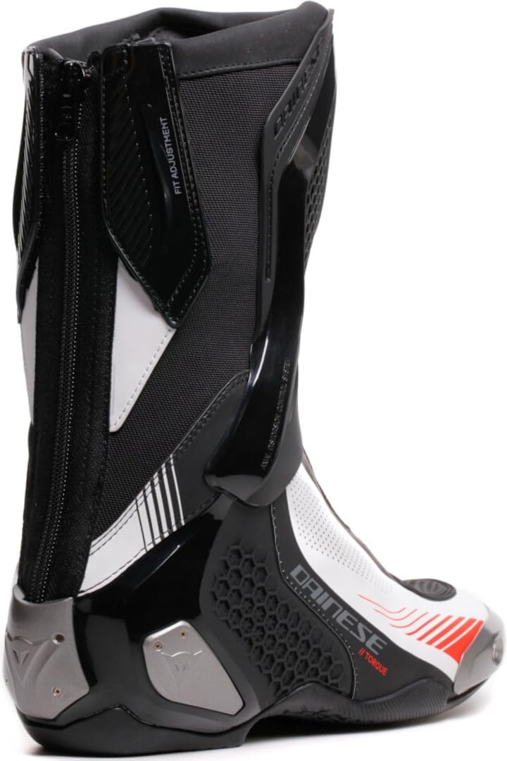 Dainese Torque 4 Air Motorrad Stiefel, schwarz/weiss/rot, 48 Schwarz Weiss Rot 48 EU, Schwarz Weiss