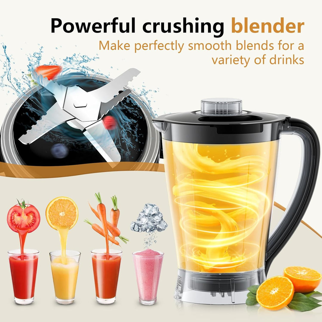 Howork Food Processor 1500W, Grosses Fassungsvermögen Multifunktion, Zum Zerkleinern, Schneiden, Hac