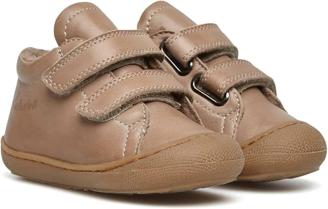 Naturino Cocoon VL-Lauflernschuh aus Nappleder mit Wollfutter-Altrosa 17 EU Taubengrau, 17 EU Tauben