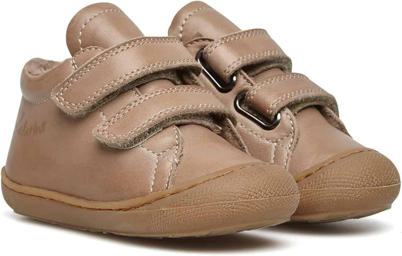 Naturino Cocoon VL-Lauflernschuh aus Nappleder mit Wollfutter-Altrosa 17 EU Taubengrau, 17 EU Tauben