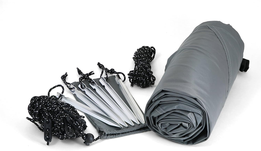 Coghlans Tarp Utility 300x300cm - Wasserdichtes und leichtes Tarp Grau 3 x 3 m, Grau 3 x 3 m