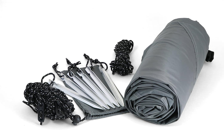 Coghlans Tarp Utility 300x300cm - Wasserdichtes und leichtes Tarp Grau 3 x 3 m, Grau 3 x 3 m