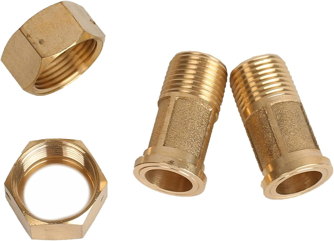 MaxAwe 15 mm 1/2 Zoll Kalt Wasserzähler Garten, Kaltwasserzähler Geeicht mit Armaturen und Schutzabd