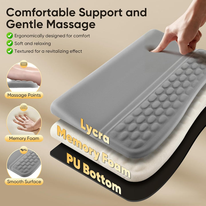 Handballenauflage Tastatur, Handstütze Tastatur Handauflage Ergonomisch, Memory-Schaum Rutschfest Ta