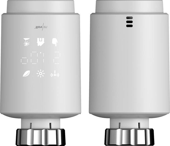 revolt Thermostat-Köpfe: 6er-Set programmierbare WLAN-Heizkörperthermostate, App, Sprachbefehl (Heiz
