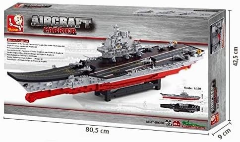 Sluban Grosser Flugzeugträger M38-B0388, Mehrfarbig, Large