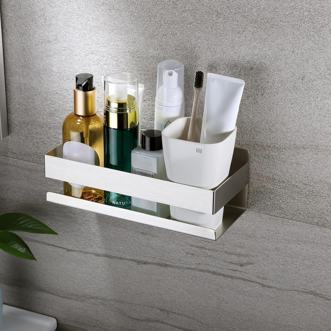 YIGII Duschablage Ohne Bohren – Selbstklebender Badezimmer Organizer aus Rostfreiem Edelstahl, Platz