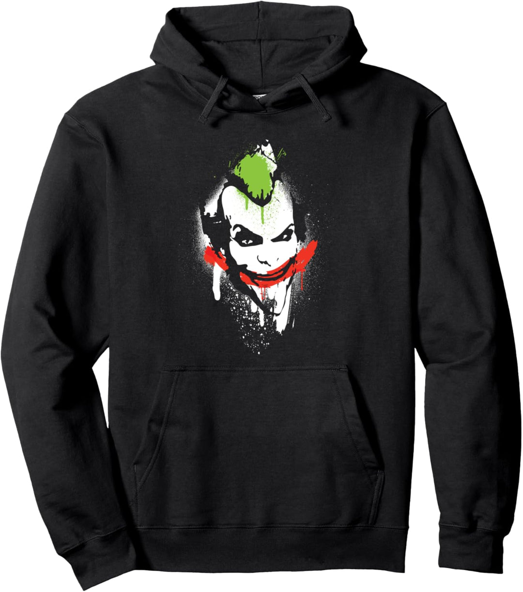 Batman: Arkham City Joker Spraypaint Smile Pullover Hoodie