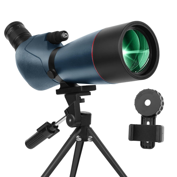 25-75X70 Spektiv für Zielschiessen - HD Spektiv mit Stativ Tragetasche & Smartphone Halterung - BAK4