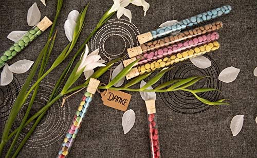 Reagenzgläser zum | Basteln & Dekorieren | Korken aus 100% Kork | Papp-Kärtchen aus recyceltem Papie