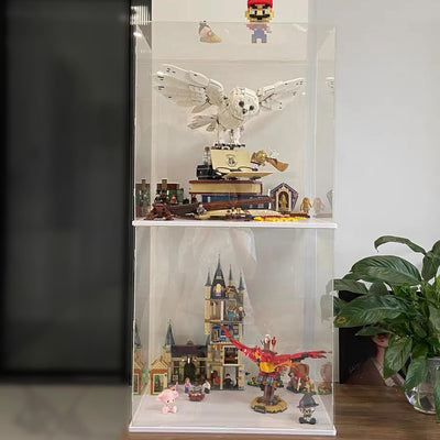 ELEpure Aufbewahrungsbox aus Acryl, transparent, für die LEGO Kollektion, Modellbau, verbesserte Prä