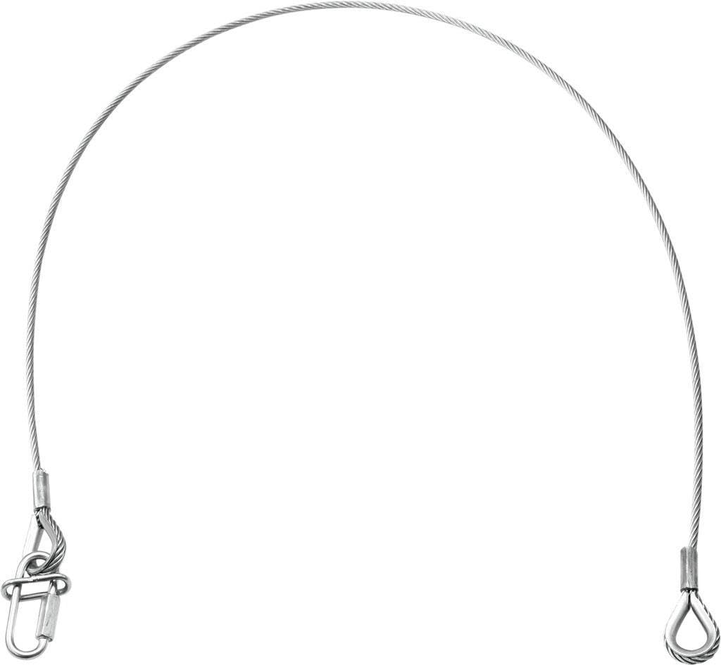 EUROLITE Sicherungsseil UNV-35FB 6x1000mm bis 35kg sil | Sicherungsseil nach DIN 56297 mit unverlier