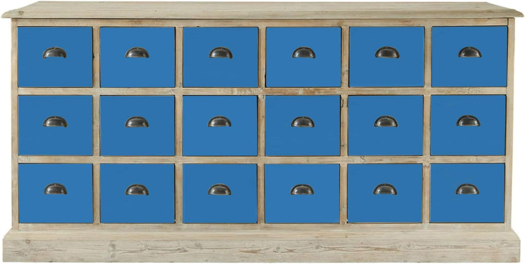 bianco Shabby® Blue 2020 Kreidefarbe Wasserbasis für Alle Oberflächen einfach zu verarbeiten ohne sc
