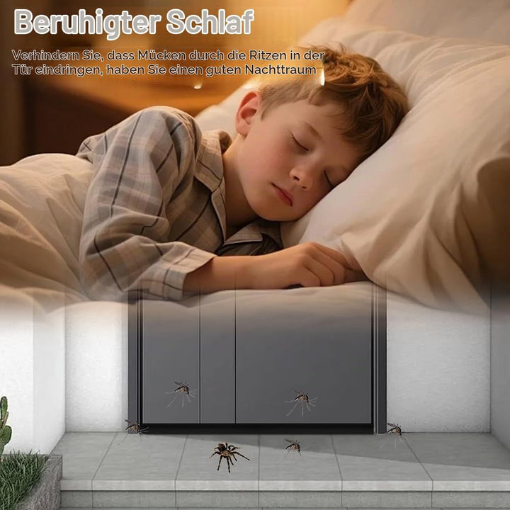 Dichtung Zimmertür Türdichtung 10M Schwarz, Gummi-Dichtprofil mit 4mm Nutbreite, 7mm Nuttiefe und 12
