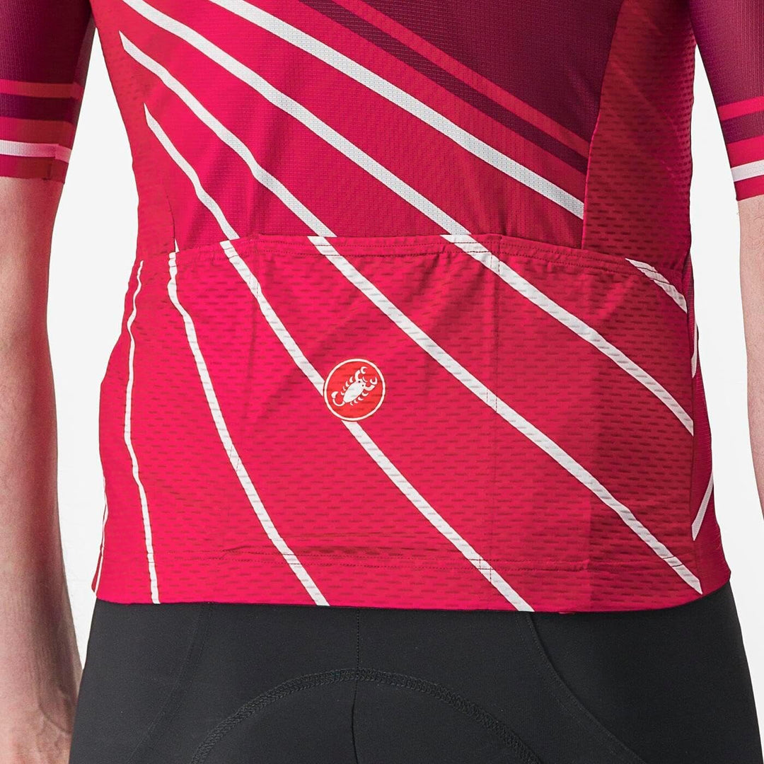 CASTELLI Herren Speed Strada Jersey T-Shirt XXL Bordeaux/Persisch Rot, XXL Bordeaux/Persisch Rot
