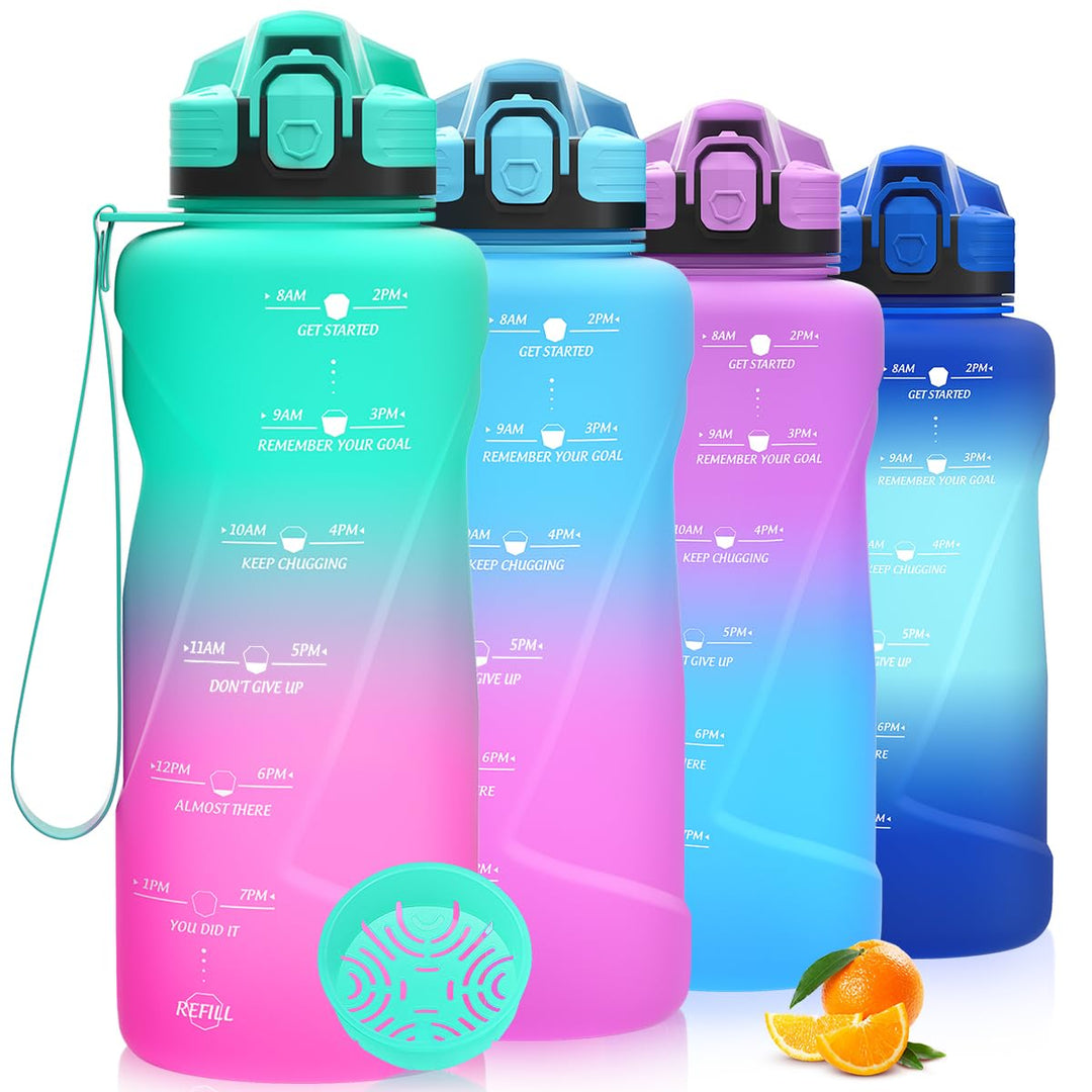 Niggeey Sport Trinkflasche 500ml, 700ml, 1L, 1,5L Trinkflasche Kinder Auslaufsicher, BPA-frei Tritan