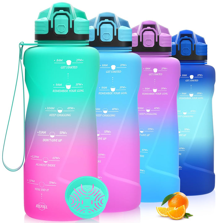 Niggeey Sport Trinkflasche 500ml, 700ml, 1L, 1,5L Trinkflasche Kinder Auslaufsicher, BPA-frei Tritan