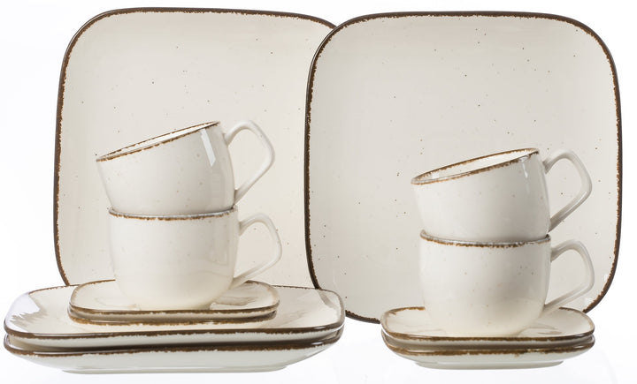 Ritzenhoff & Breker Kaffeeservice Casa, 12-teilig, Creme, 33 x 33 x 18 cm Kaffeeservice Creme, Kaffe