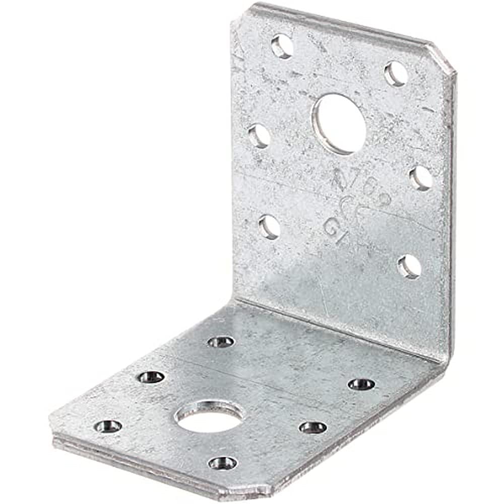 Alberts 846794 Winkelverbinder | sendzimirverzinkt | 60 x 60 x 45 mm | 50er Set, 60 x 60 x 45 mm