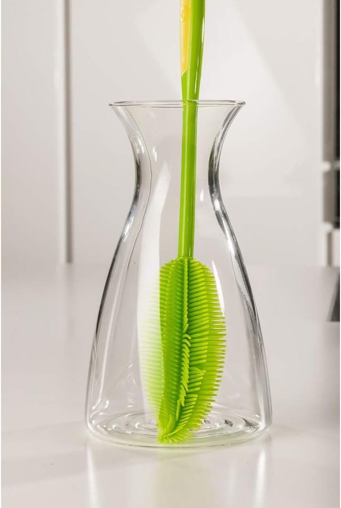 Kochblume Flaschenbürste 36cm | Premium-Silikon & BPA frei| Hitzbeständig | Spülmaschinenfest | Für