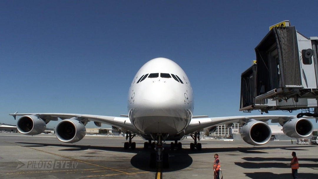 PilotsEYE.tv | SAN FRANCISCO | Cockpitmitflug A380 | LUFTHANSA | "The final flights of JR" | Bonus:
