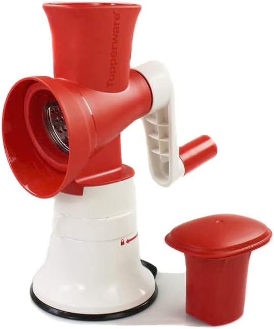 Tupperware Profi-Chef Chef Mahlwerk rot-weiss 1x feine Reibe Faschier Meister 35693