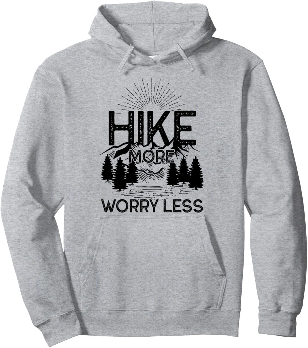 Camping Wandern Mehr Weinlese Sonnenuntergang Klettern Pullover Hoodie
