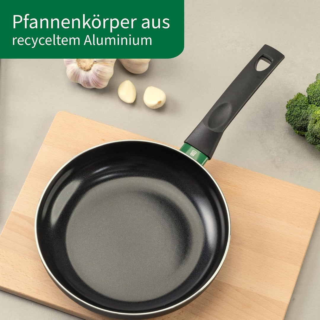 FACKELMANN Chefkoch Aluminium-Pfanne Ø24 cm Bielefeld mit Keramik-Antihaft-Beschichtung – Bratpfanne