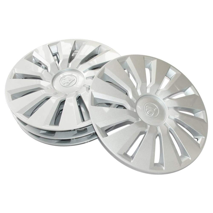 Skoda 657071456 Radzierblenden (4 Stück) Radkappen Tecton 16 Zoll Radblenden, für 6Jx16 ET40 Stahlfe