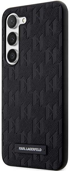 Hülle Karl Lagerfeld KLHCS23MSAKLHPK S23+ S916 hardcase schwarz Saffiano Mono Metal Logo